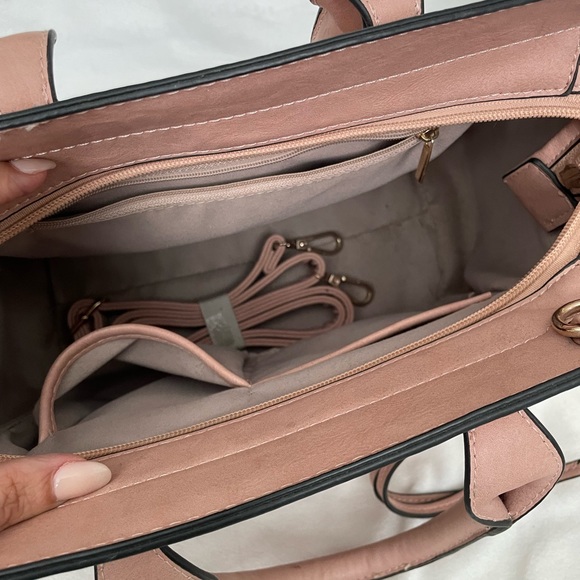 Dusty Pink Bag With Removable Strap NWOT - Picture 2 of 4
